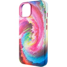 Кожаный чехол Colour Splash with MagSafe для Apple iPhone 12 Pro Max (6.7") – Розовый