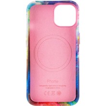 Кожаный чехол Colour Splash with MagSafe для Apple iPhone 12 Pro Max (6.7") – Розовый