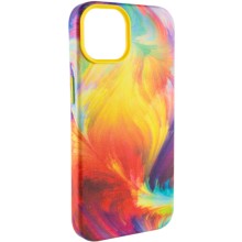 Кожаный чехол Colour Splash with MagSafe для Apple iPhone 12 Pro Max (6.7") – Желтый