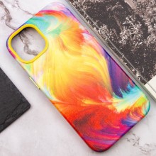Кожаный чехол Colour Splash with MagSafe для Apple iPhone 12 Pro Max (6.7") – Желтый