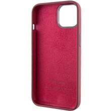 Чехол Silicone Case Metal Buttons (AA) для Apple iPhone 12 Pro Max (6.7") – Бордовый