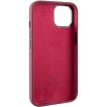 Чехол Silicone Case Metal Buttons (AA) для Apple iPhone 12 Pro Max (6.7") – Бордовый