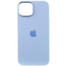 Чехол Silicone Case Metal Buttons (AA) для Apple iPhone 12 Pro Max (6.7") – Голубой