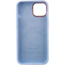 Чехол Silicone Case Metal Buttons (AA) для Apple iPhone 12 Pro Max (6.7") – Голубой