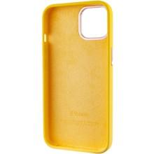 Чехол Silicone Case Metal Buttons (AA) для Apple iPhone 12 Pro Max (6.7") – Желтый