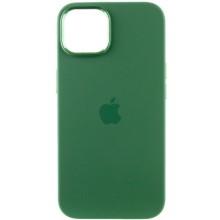 Чехол Silicone Case Metal Buttons (AA) для Apple iPhone 12 Pro Max (6.7") – Зеленый