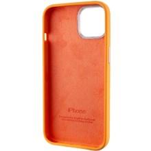 Чехол Silicone Case Metal Buttons (AA) для Apple iPhone 12 Pro Max (6.7") – Оранжевый