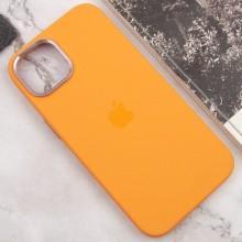Чехол Silicone Case Metal Buttons (AA) для Apple iPhone 12 Pro Max (6.7") – Оранжевый