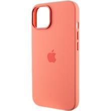 Чехол Silicone Case Metal Buttons (AA) для Apple iPhone 12 Pro Max (6.7") – Розовый
