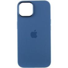 Чехол Silicone Case Metal Buttons (AA) для Apple iPhone 12 Pro Max (6.7") – Синий