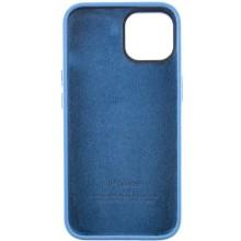 Чехол Silicone Case Metal Buttons (AA) для Apple iPhone 12 Pro Max (6.7") – Синий