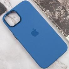 Чехол Silicone Case Metal Buttons (AA) для Apple iPhone 12 Pro Max (6.7") – Синий