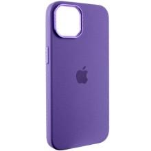 Чехол Silicone Case Metal Buttons (AA) для Apple iPhone 12 Pro Max (6.7") – Фиолетовый