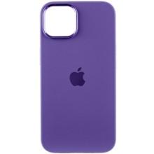 Чехол Silicone Case Metal Buttons (AA) для Apple iPhone 12 Pro Max (6.7") – Фиолетовый