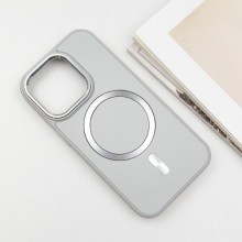 Шкіряний чохол SnapCase with MagSafe для Apple iPhone 12 Pro Max (6.7") – Сірий