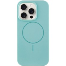 Чохол Silicone Case Full Protective (AA) NO LOGO with MagSafe для Apple iPhone 12 Pro Max (6.7") – Бірюзовий