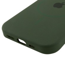 Чехол Silicone Case Full Protective (AA) with MagSafe для Apple iPhone 12 Pro Max (6.7") – Зеленый