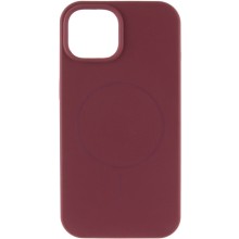 Чехол Silicone Case Full Protective (AA) NO LOGO with MagSafe для Apple iPhone 12 Pro Max (6.7") – Бордовый