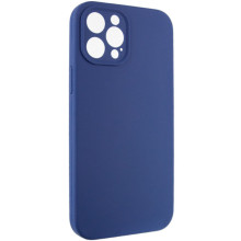 Чохол Silicone Case Full Camera Protective (AA) NO LOGO для Apple iPhone 12 Pro Max (6.7") – Синій