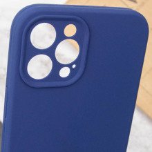Чохол Silicone Case Full Camera Protective (AA) NO LOGO для Apple iPhone 12 Pro Max (6.7") – Синій