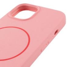 Чехол Silicone Case Full Protective (AA) NO LOGO with MagSafe для Apple iPhone 12 Pro Max (6.7") – Розовый