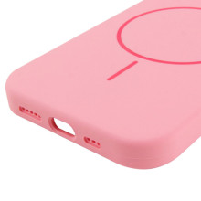 Чехол Silicone Case Full Protective (AA) NO LOGO with MagSafe для Apple iPhone 12 Pro Max (6.7") – Розовый