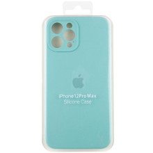 Чохол Silicone Case Full Camera Protective (AA) для Apple iPhone 12 Pro Max (6.7") – Бірюзовий