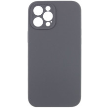 Чохол Silicone Case Full Camera Protective (AA) NO LOGO для Apple iPhone 12 Pro Max (6.7") (Сірий)
