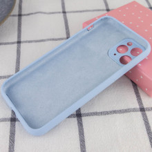Чехол Silicone Case Full Camera Protective (AA) NO LOGO для Apple iPhone 12 Pro Max (6.7") – Голубой