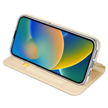 Чехол-книжка Dux Ducis с карманом для визиток для Apple iPhone 12 Pro Max (6.7") – Золотой