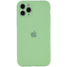 Чехол Silicone Case Full Camera Protective (AA) для Apple iPhone 12 Pro Max (6.7") (Мятный)