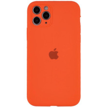 Чехол Silicone Case Full Camera Protective (AA) для Apple iPhone 12 Pro Max (6.7") (Оранжевый)