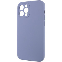 Чехол Silicone Case Full Camera Protective (AA) NO LOGO для Apple iPhone 12 Pro Max (6.7") – Серый
