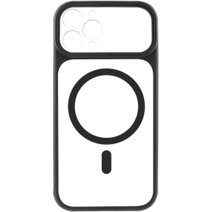 Чехол TPU+PC GETMAN Moon Clear with MagSafe для Apple iPhone 12 Pro Max (6.7") – Черный