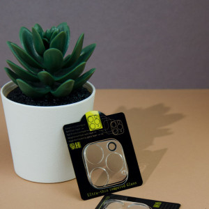 Защитное стекло на камеру Full Block (тех.пак) для Apple iPhone 12 Pro Max (6.7")