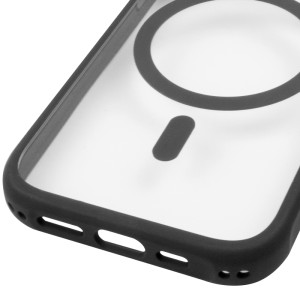 Чохол TPU+PC GETMAN Moon Clear with MagSafe для Apple iPhone 12 Pro Max (6.7") – Чорний