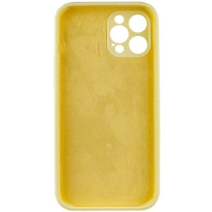 Чохол Silk Full Camera Protective (AA) NO LOGO для Apple iPhone 12 Pro Max (6.7") – Жовтий