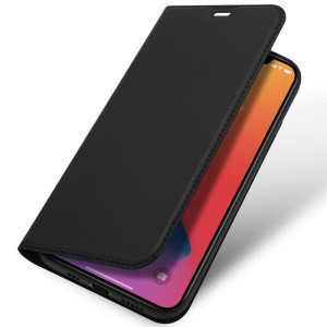 Чехол-книжка Dux Ducis с карманом для визиток для Apple iPhone 12 Pro Max (6.7") – Черный