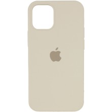 Чехол Silicone Case Full Protective (AA) для Apple iPhone 12 Pro Max (6.7") – Бежевый