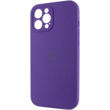 Чехол Silicone Case Full Camera Protective (AA) для Apple iPhone 12 Pro Max (6.7") – Фиолетовый