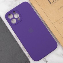 Чехол Silicone Case Full Camera Protective (AA) для Apple iPhone 12 Pro Max (6.7") – Фиолетовый