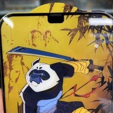 Захисне скло 5D Anti-static Panda (тех.пак) для Apple iPhone 12 Pro Max (6.7") – Чорний