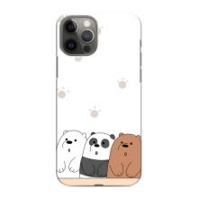Чехлы с изображением разных животных для iPhone 12 Pro Max (Удивленные медвеженки)