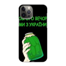 Чохол на iPhone 12 Pro Max (Український дизайн) (Банка, Доброго вечора)