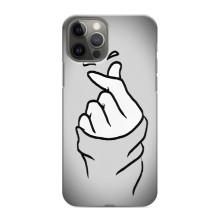 Чехол с принтом для iPhone 12 Pro Max (AlphaPrint - Знак сердечка)