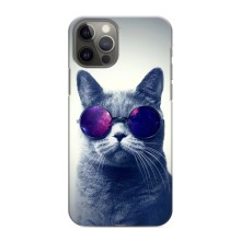 Чехол с принтом для iPhone 12 Pro Max (AlphaPrint) Модные коты – Стильный кот