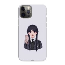 Чехлы Венсдей на iPhone 12 Pro Max Уэнсдей (AlphaPrint) (Уэнздей и Вещь)