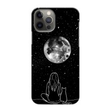 Чохол з малюнком кіт на iPhone 12 Pro Max (Дівчина з котом)
