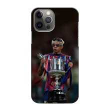 Чехол с футболистом Ламин Ямаль iPhone 12 Pro Max (Ямал с кубком)