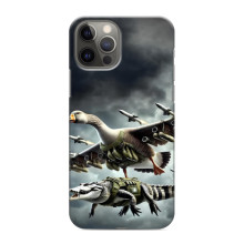 Чехол с мемами тралалело тралала для iPhone 12 Pro Max – Гусини и крокодило
